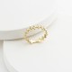 Glorria 14k Solid Gold Floral Beaded Ring Glorria 14k Solid Gold Floral Beaded Ring