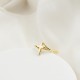 Glorria 14k Solid Gold Cross Ring Glorria 14k Solid Gold Cross Ring