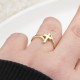 Glorria 14k Solid Gold Cross Ring Glorria 14k Solid Gold Cross Ring