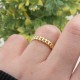Glorria 14k Solid Gold Curb Chain Pattern Ring Glorria 14k Solid Gold Curb Chain Pattern Ring