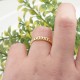 Glorria 14k Solid Gold Curb Chain Pattern Ring Glorria 14k Solid Gold Curb Chain Pattern Ring