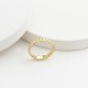Glorria 14k Solid Gold Curb Chain Pattern Ring Glorria 14k Solid Gold Curb Chain Pattern Ring