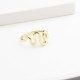 Glorria 14k Solid Gold Asymmetric Wave Ring Glorria 14k Solid Gold Asymmetric Wave Ring