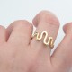 Glorria 14k Solid Gold Asymmetric Wave Ring Glorria 14k Solid Gold Asymmetric Wave Ring