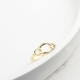 Glorria 14k Solid Gold Double Circle Pattern Ring Glorria 14k Solid Gold Double Circle Pattern Ring