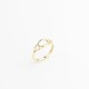 Glorria 14k Solid Gold Double Circle Pattern Ring Glorria 14k Solid Gold Double Circle Pattern Ring