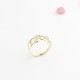Glorria 14k Solid Gold Crisscross Line Ring Glorria 14k Solid Gold Crisscross Line Ring