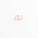 Glorria 14k Solid Gold Crisscross Line Ring Glorria 14k Solid Gold Crisscross Line Ring