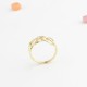 Glorria 14k Solid Gold Crisscross Line Ring Glorria 14k Solid Gold Crisscross Line Ring