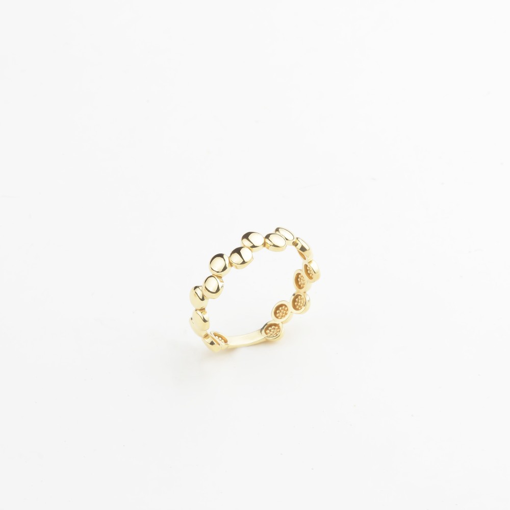 Glorria 14k Solid Gold Mini Disc Ring Glorria 14k Solid Gold Mini Disc Ring