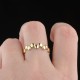 Glorria 14k Solid Gold Mini Disc Ring Glorria 14k Solid Gold Mini Disc Ring