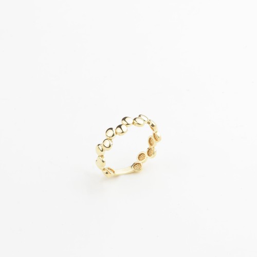 Glorria 14k Solid Gold Mini Disc Ring
