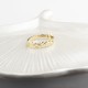 Glorria 14k Solid Gold Star Band Ring Glorria 14k Solid Gold Star Band Ring