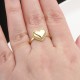 Glorria 14k Solid Gold Beaded Heart Ring Glorria 14k Solid Gold Beaded Heart Ring