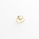 Glorria 14k Solid Gold Beaded Heart Ring Glorria 14k Solid Gold Beaded Heart Ring