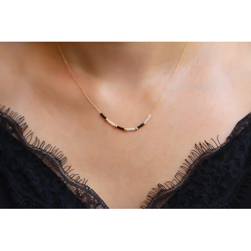 Glorria 14k Solid Gold Ball Bead Necklace Glorria 14k Solid Gold Ball Bead Necklace