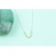Glorria 14k Solid Gold Dorica Bead Necklace