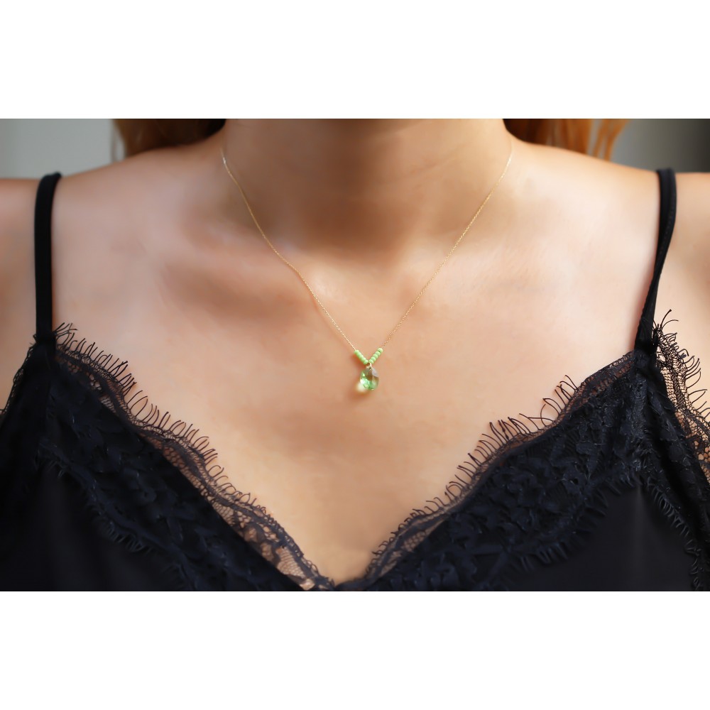 Glorria Gold Drop Necklace