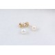 Glorria 14k Solid Gold Pearl Earrings