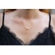 Glorria Gold Ball Pearl Necklace
