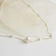 Glorria 14k Solid Gold Pearl Necklace Glorria 14k Solid Gold Pearl Necklace