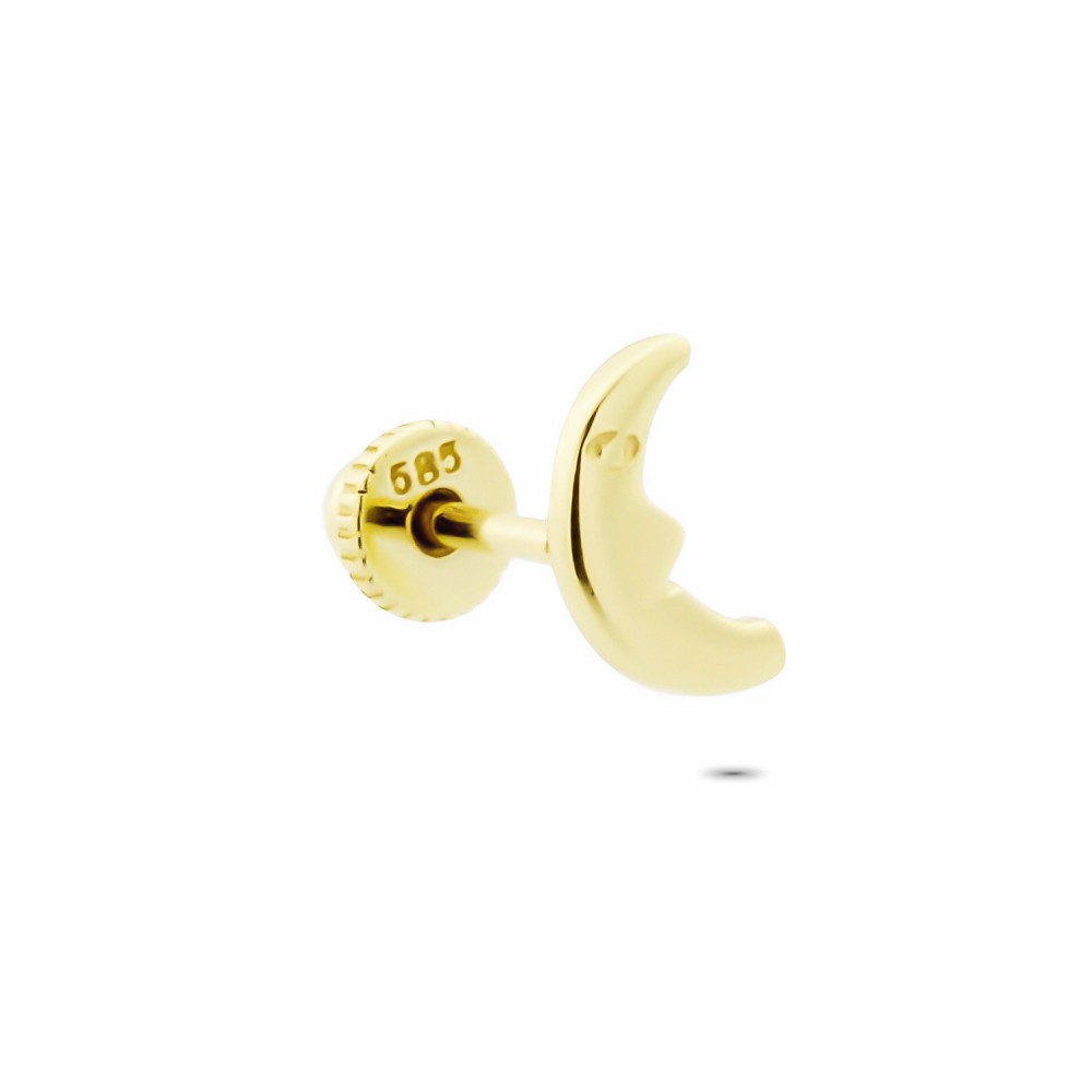 Glorria 14k Solid Gold Half Moon Helix Piercing