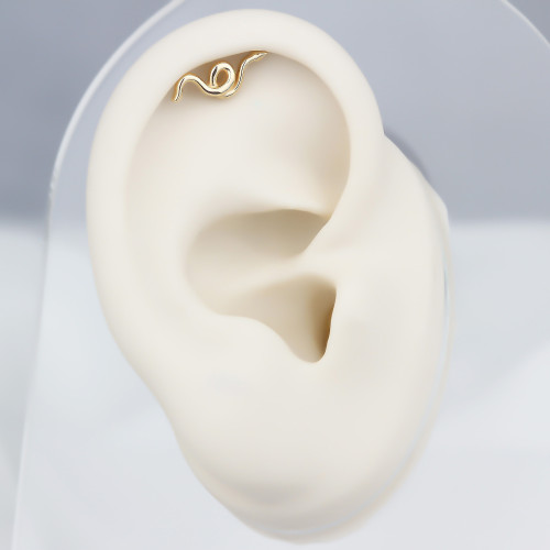 Glorria 14k Solid Gold Snake Helix Piercing Glorria 14k Solid Gold Snake Helix Piercing