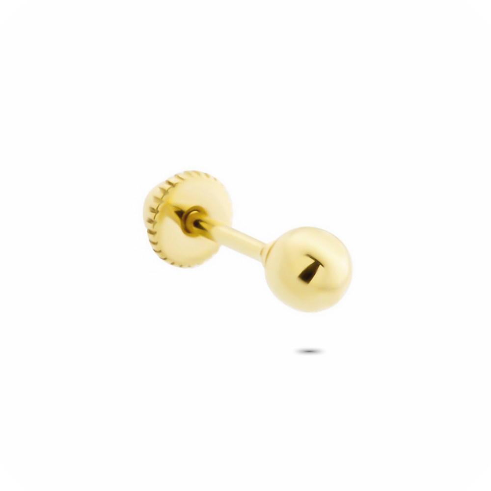 Glorria 14k Solid Gold Ball Helix Piercing