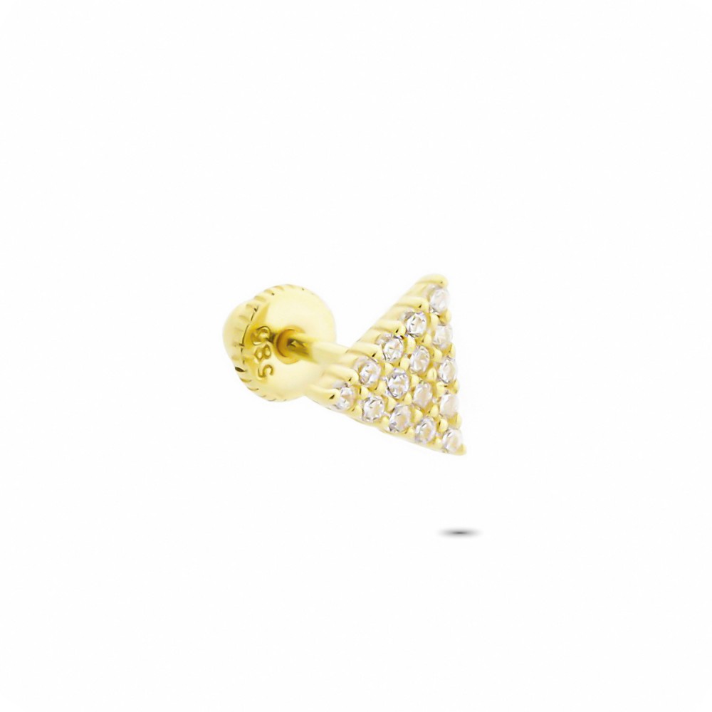 Glorria 14k Solid Gold Triangle Helix Piercing