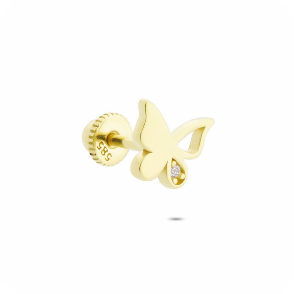 Glorria 14k Solid Gold Butterfly Helix Piercing