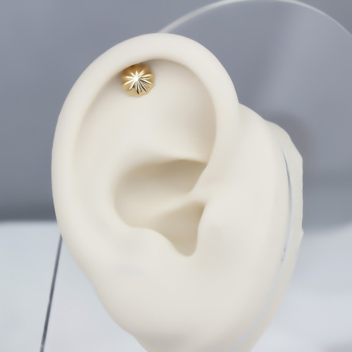 Glorria 14k Solid Gold Umbrella Helix Piercing