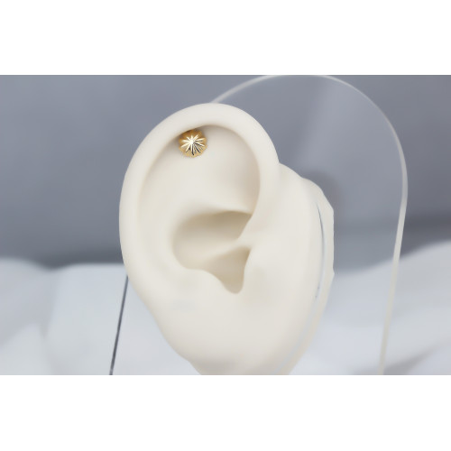 Glorria 14k Solid Gold Umbrella Helix Piercing Glorria 14k Solid Gold Umbrella Helix Piercing