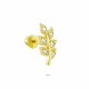 Glorria 14k Solid Gold Leaf Helix Piercing