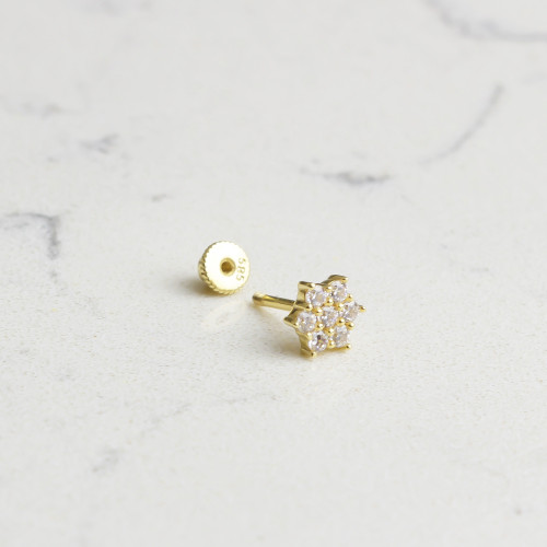 Glorria 14k Solid Gold Star Helix Piercing Glorria 14k Solid Gold Star Helix Piercing