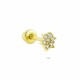 Glorria 14k Solid Gold Star Helix Piercing