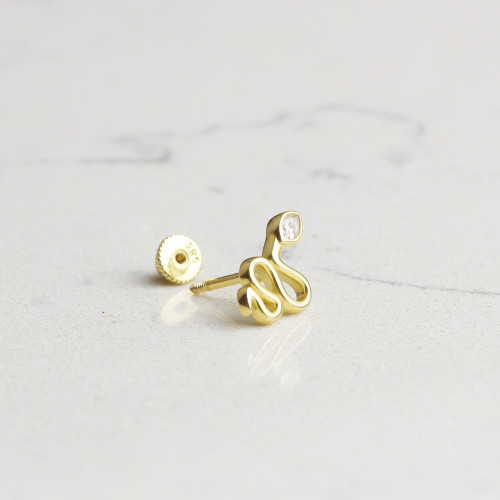 Glorria 14k Solid Gold Snake Helix Piercing Glorria 14k Solid Gold Snake Helix Piercing
