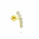 Glorria 14k Solid Gold Five Stone Helix Piercing