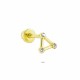 Glorria 14k Solid Gold Triangle Helix Piercing