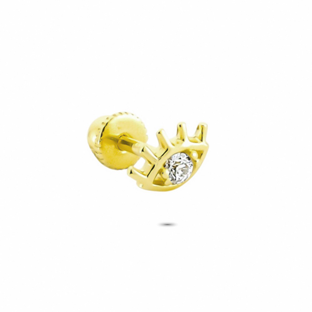 Glorria 14k Solid Gold Eye Helix Piercing