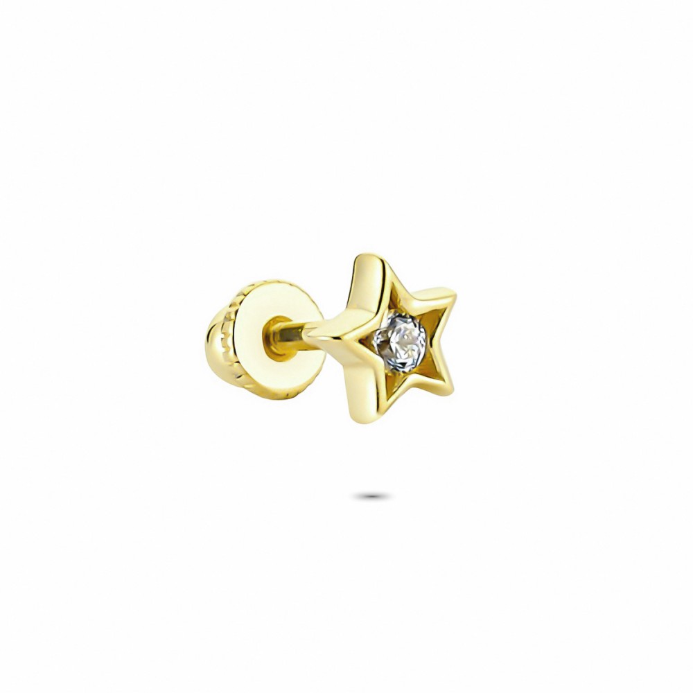 Glorria 14k Solid Gold Star Helix Piercing