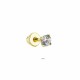 Glorria 14k Solid Gold Solitaire Helix Piercing