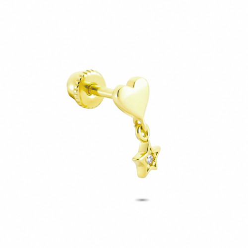 Glorria 14k Solid Gold Hanging Heart Helix Piercing Glorria 14k Solid Gold Hanging Heart Helix Piercing