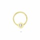 Glorria 14k Solid Gold Solitaire Ring Piercing