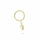 Glorria 14k Solid Gold Left Wrench Ring Piercing