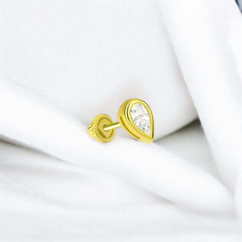 Glorria 14k Solid Gold Drop Helix Piercing Glorria 14k Solid Gold Drop Helix Piercing