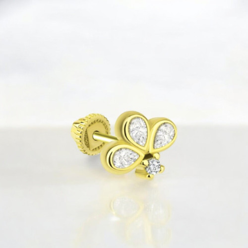 Glorria 14k Solid Gold Balloon Helix Piercing Glorria 14k Solid Gold Balloon Helix Piercing