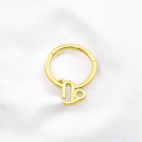 Glorria 14k Solid Gold Capricorn Ring Helix Piercing Glorria 14k Solid Gold Capricorn Ring Helix Piercing