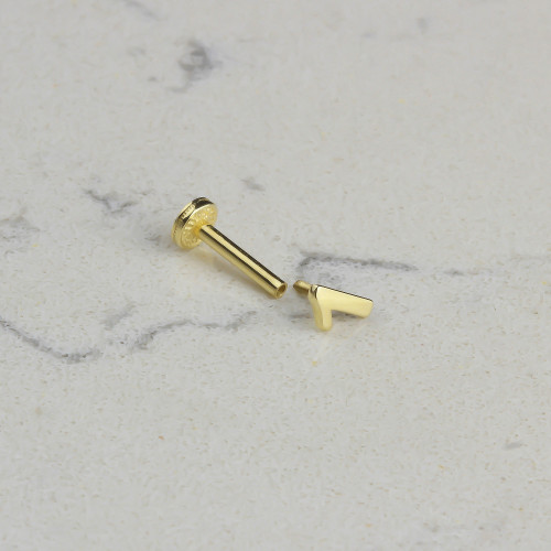 Glorria 14k Solid Gold Number 1 Tragus Piercing
