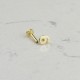 Glorria 14k Solid Gold Number 6 Tragus Piercing Glorria 14k Solid Gold Number 6 Tragus Piercing