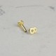 Glorria 14k Solid Gold Number 8 Tragus Piercing Glorria 14k Solid Gold Number 8 Tragus Piercing